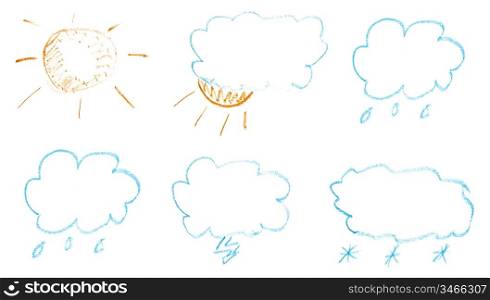 weather paint hand art on white paper