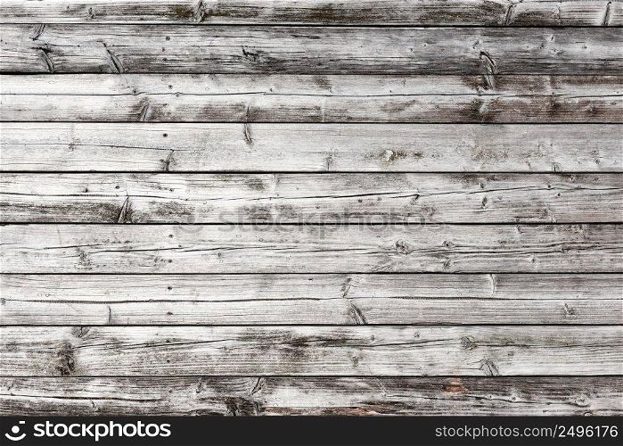 Weathered old wood texture, horizontal obsolete planks background