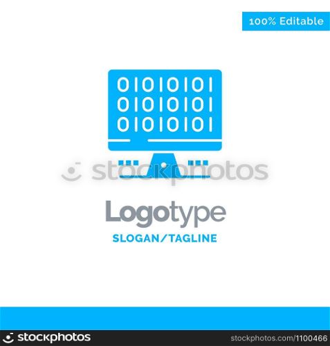 Web, Computer, Computing, Server Blue Business Logo Template