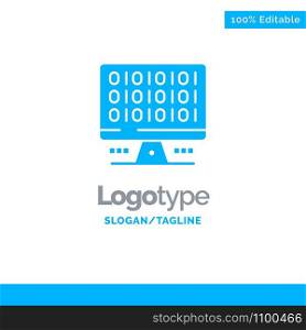 Web, Computer, Computing, Server Blue Business Logo Template