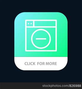 Web, Design, Less, minimize Mobile App Button. Android and IOS Line Version