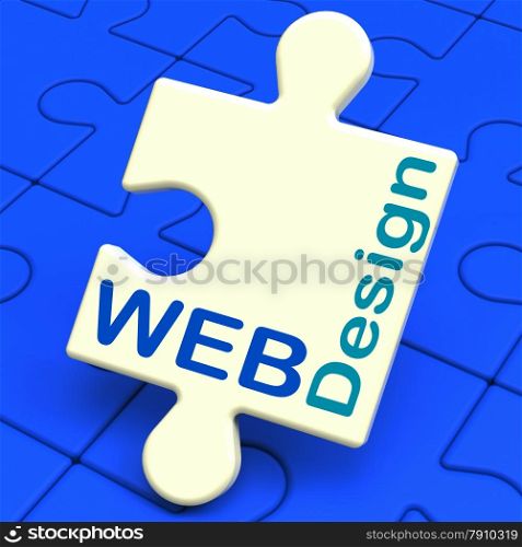 . Web Design Showing Online Graphic Web-site Designing