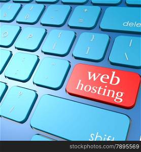 Web hosting keyboard