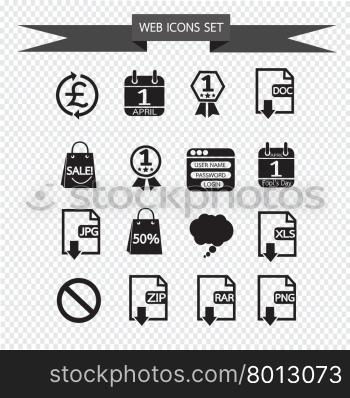 web icons Set illustration