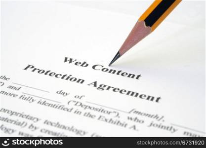 Web protection agreement