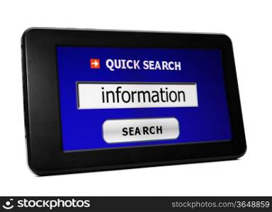 Web search for information