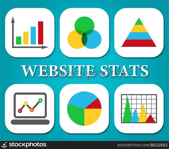 Website Stats Indicating Business Graph And Report