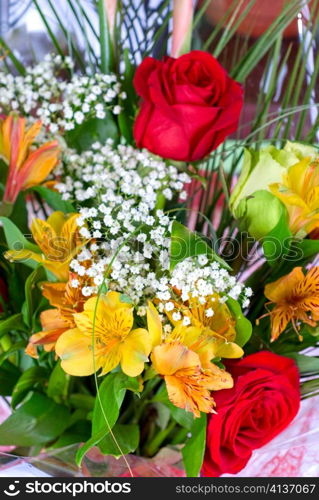 Wedding bouquet closeup