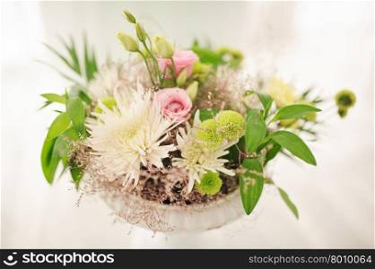 wedding decor at restaurant with all beauty and flowers