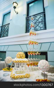 Wedding Dessert Table with a candy
