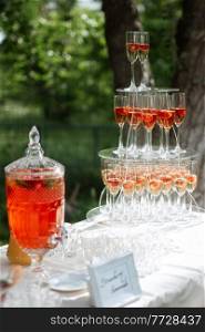 wedding glasses for wine and ch&agne from crystal
