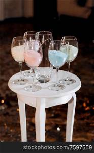 wedding glasses for wine and champagne from crystal