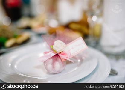 Wedding handmade decorations at restaurant with all beauty and flowers.. Wedding invitation decorations at restaurant with all beauty and flowers