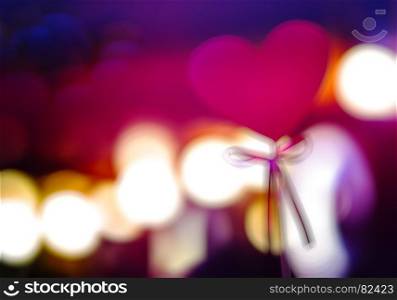 Wedding heart blurred bokeh backdrop