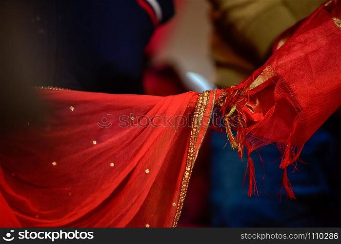 Wedding knot at hindu wedding