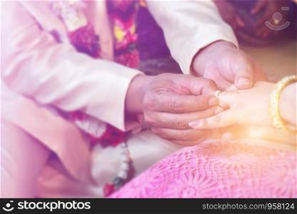 Wedding, marriage ceremony, bridal groom, wedding ring