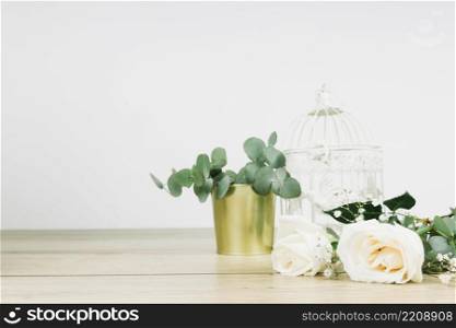 wedding white roses