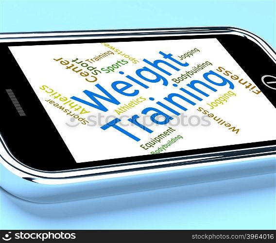 Weight Training Showing Fitness Center And Trained