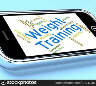 Weight Training Showing Fitness Center And Trained