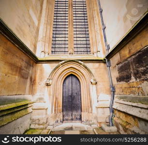 weinstmister abbey in london old church door and marble antique wall