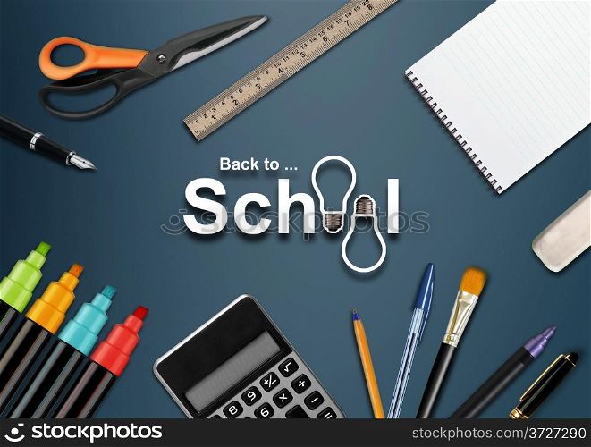Welcome Back to school background .