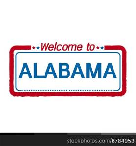 Welcome to ALABAMA of US State illustration design