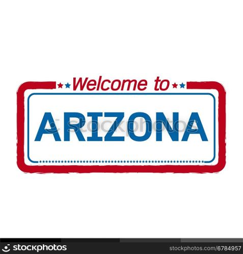 Welcome to ARIZONA of US State illustration design