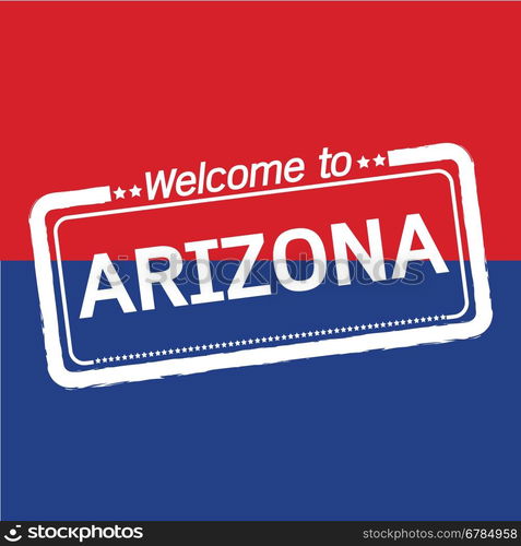 Welcome to ARIZONA of US State illustration design