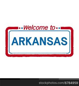 Welcome to ARKANSAS of US State illustration design