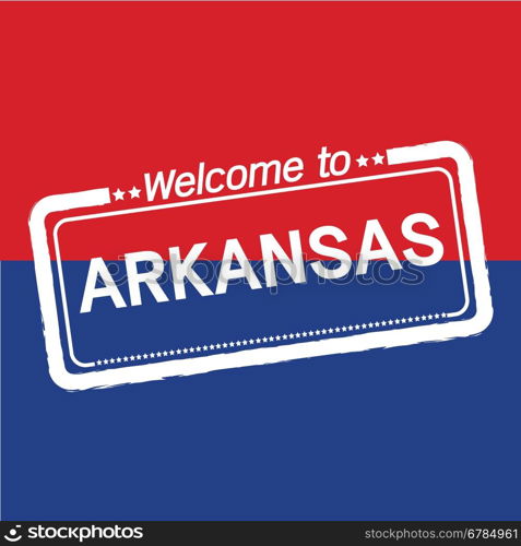 Welcome to ARKANSAS of US State illustration design