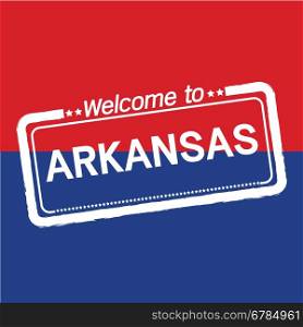 Welcome to ARKANSAS of US State illustration design