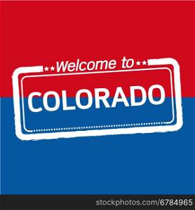Welcome to COLORADO of US State illustration design