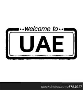 Welcome to UAE UNITED ARAB EMIRATES illustration design