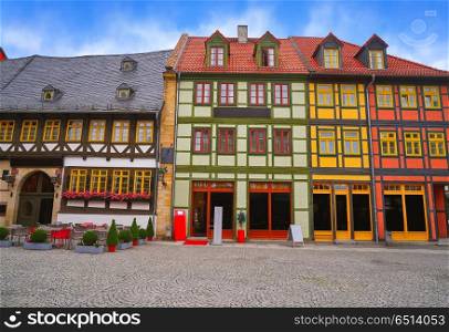 Wernigerode facades in Harz Germany at Saxony Anhalt. Wernigerode facades in Harz Germany Saxony