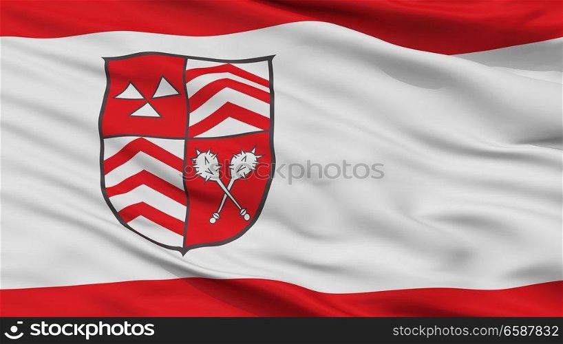 Werther Westfalen City Flag, Country Germany, Closeup View. Werther Westfalen City Flag, Germany, Closeup View