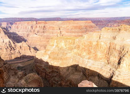 West rim of Grand Canyon in Arizona USA