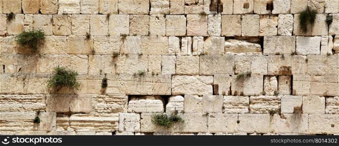 Western wall (Wailing Wall). Jerusalem. Israel.