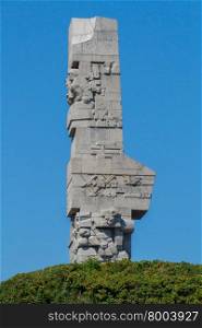 Westerplatte. Monument of World War II and the defense of Gdansk in 1939.. Gdansk. Westerplatte.