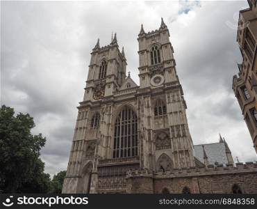 Westminster Abbey in London. The Westminster Abbey anglican church in London, UK