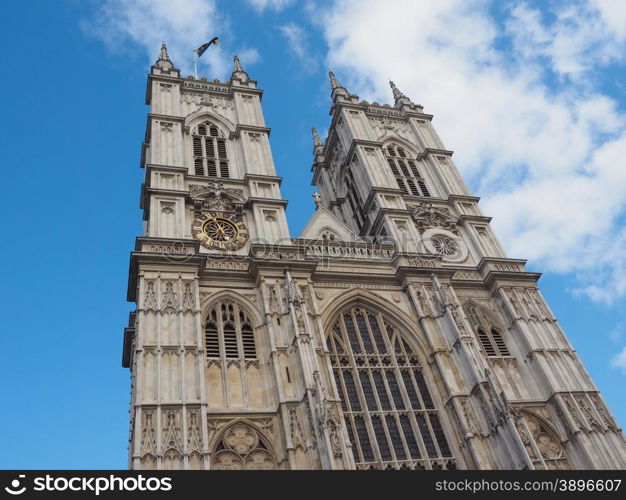 Westminster Abbey in London. Westminster Abbey church in London, UK