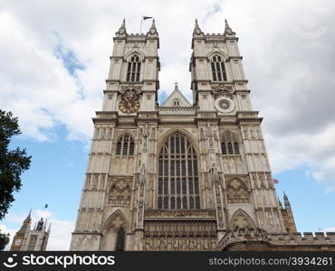 Westminster Abbey in London. Westminster Abbey church in London, UK