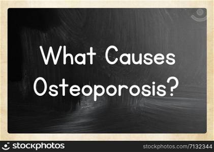 what causes osteoporosis?