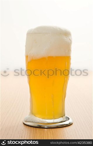 wheat beer in a glass