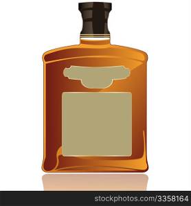 Whiskey bottle and label