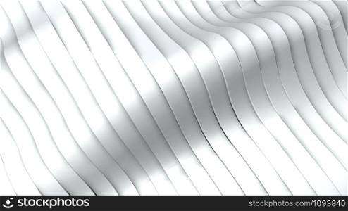 White 3d Waves from high angle view