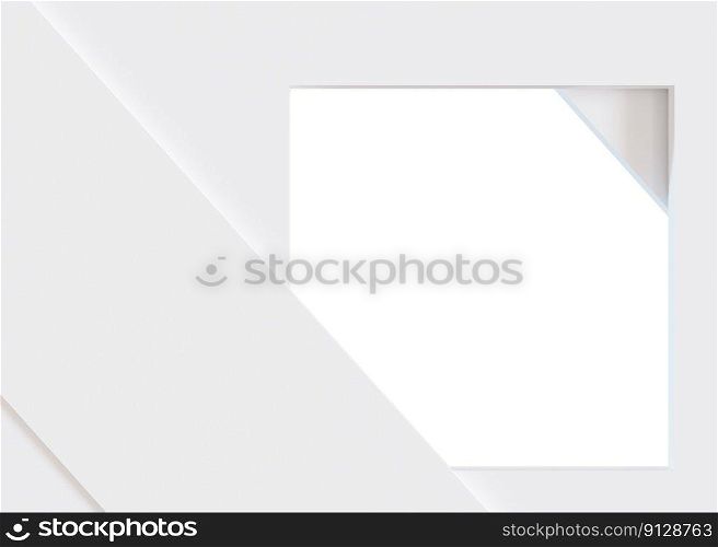 White abstract frame isolated on white background. Frame, border with copy space. Cut out graphic design element. Abstract geometric figures, composition with simple forms. 3D rendering. White abstract frame isolated on white background. Frame, border with copy space. Cut out graphic design element. Abstract geometric figures, composition with simple forms. 3D rendering.