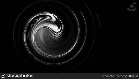 White and black background with smooth lines