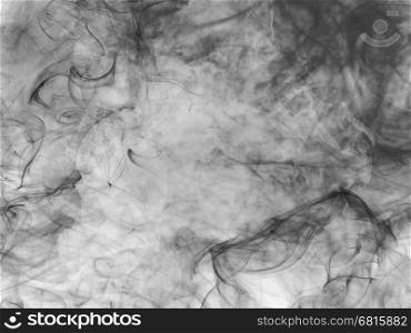 White and black smoke abstract background - Mystic