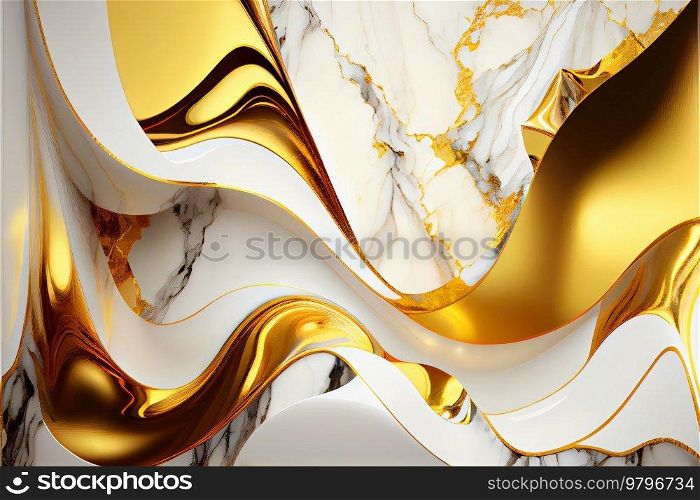 white and gold marble abstract texture background. white and golden marble texture