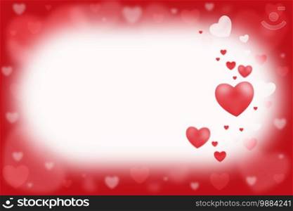 White and red hearts on a blurred red background. Greeting cards, invitations, celebration concept. White and red hearts on a blurred red background. Greeting cards, invitations